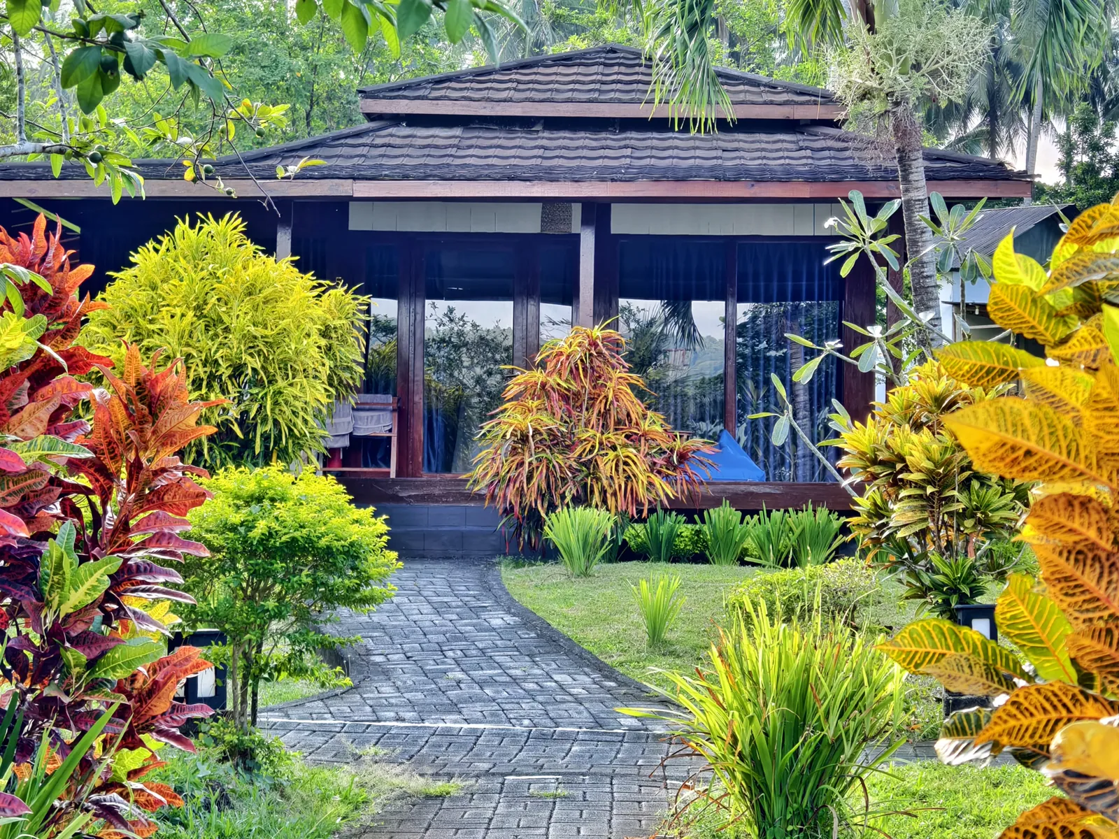 Garden path to a bungalow