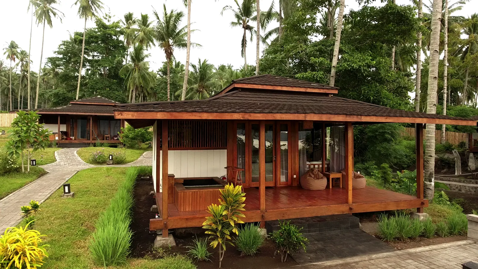 Bungalows from above